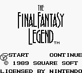 Final Fantasy Legend, The (USA) Title Screen